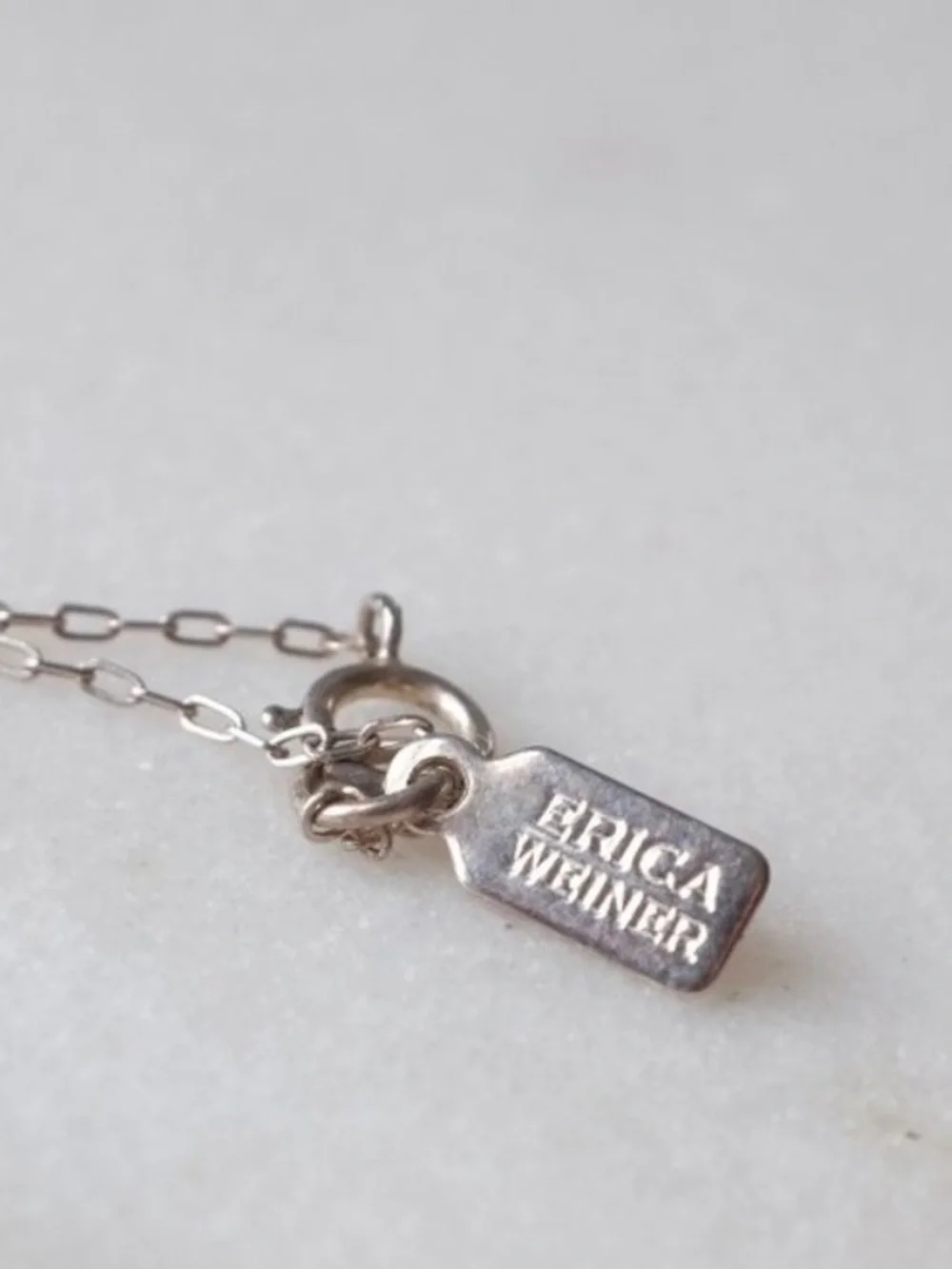 ERICA WEINER VINTAGE STERLING SILVER SCISSORS PENDANT NECKLACE EXCELLENT